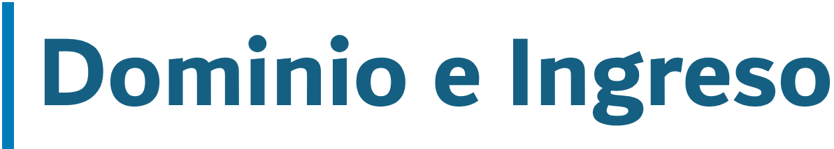 Dominio e Ingreso